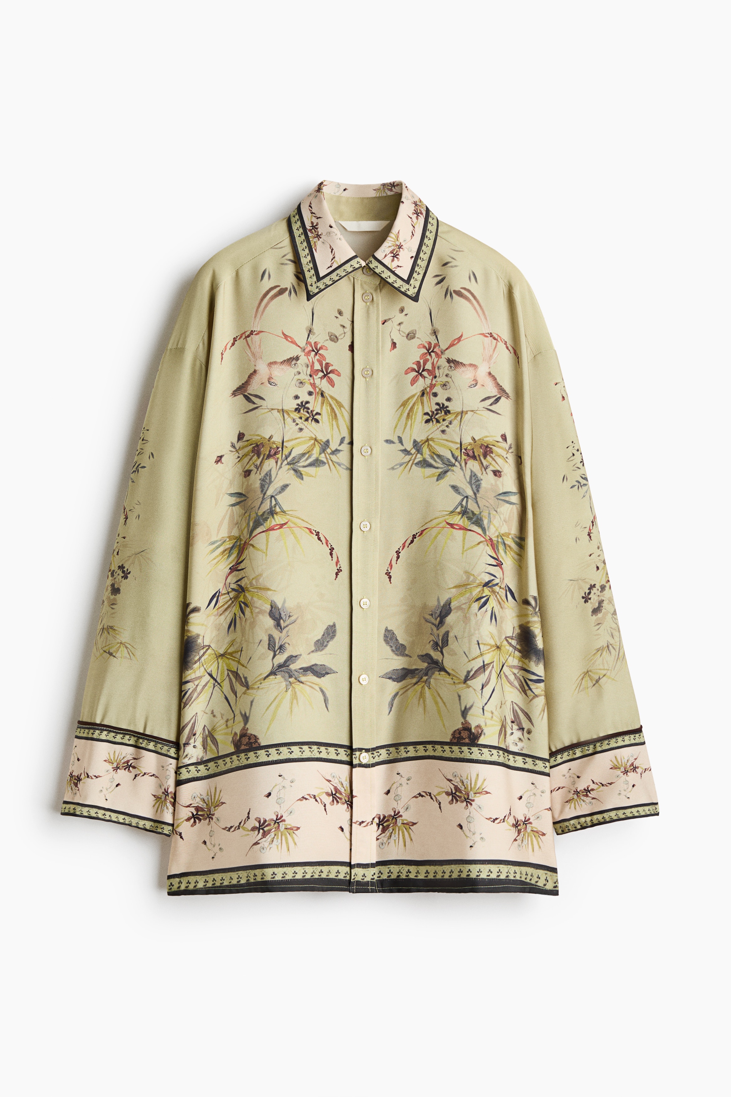 H&M Desenli Oversize Gömlek